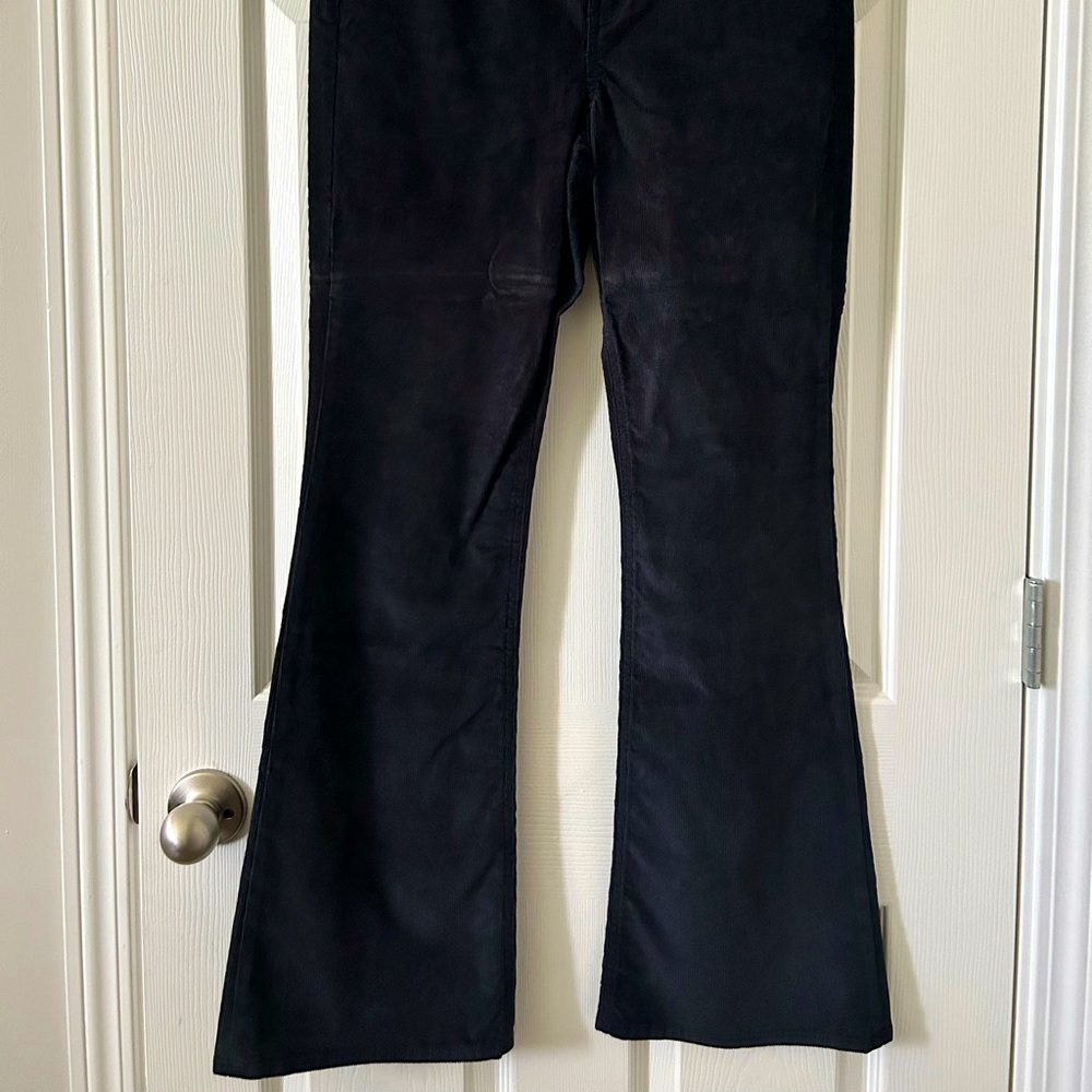 Corduroy Navy Blue Flare Pants